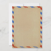 Save The Date La collection de mariage Vintage Airmail (Dos)