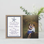 Save The Date La collection de mariages de la marine Starfish Bu (Debout devant)