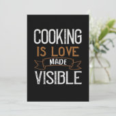 Save The Date La cuisine Est Amoureuse Et Visible (Debout devant)