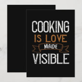 Save The Date La cuisine Est Amoureuse Et Visible (Devant / Derrière)