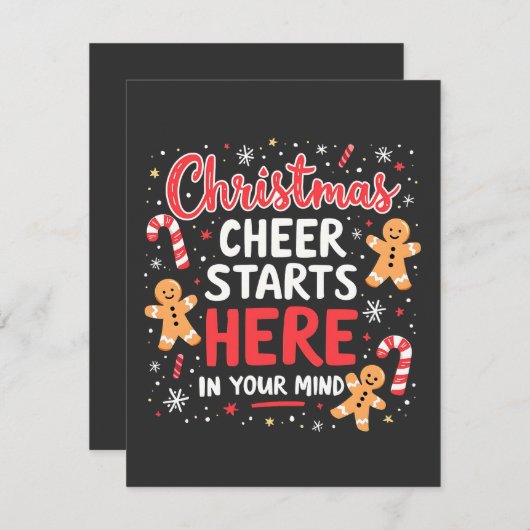 Save The Date La fête de Noël commence ici la sensibilisation à  (Devant / Derrière)