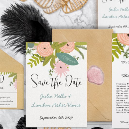 Save The Date La flore et la faune