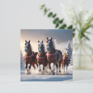 Save The Date La galopante à travers la neige : les chevaux magi
