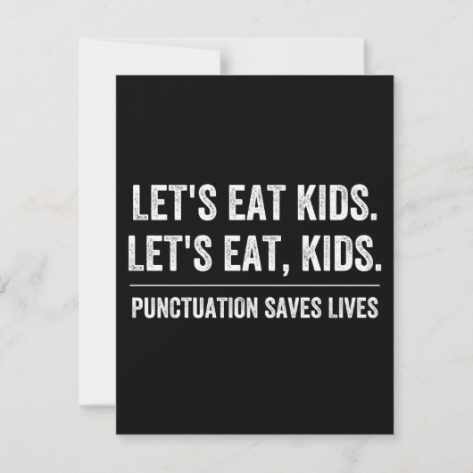 Save The Date La ponctuation sauve des vies (Devant)