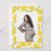 Save The Date La Prune de Maman Fête de Bébé Citron Citrus (Dos)