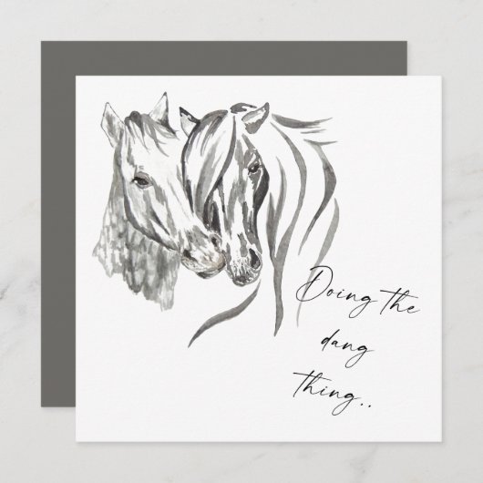 Save The Date La Russie fait l'équitation Dang Thing (Devant / Derrière)