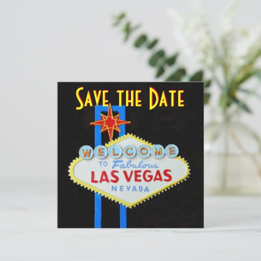 Save The Date La Save de l'Invitation de Las Vegas (Debout devant)