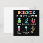 Save The Date La science vous garde curieux (Devant / Derrière)