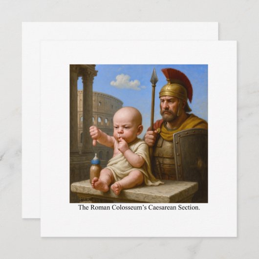 Save The Date La section césarienne du Colisée romain (Devant / Derrière)