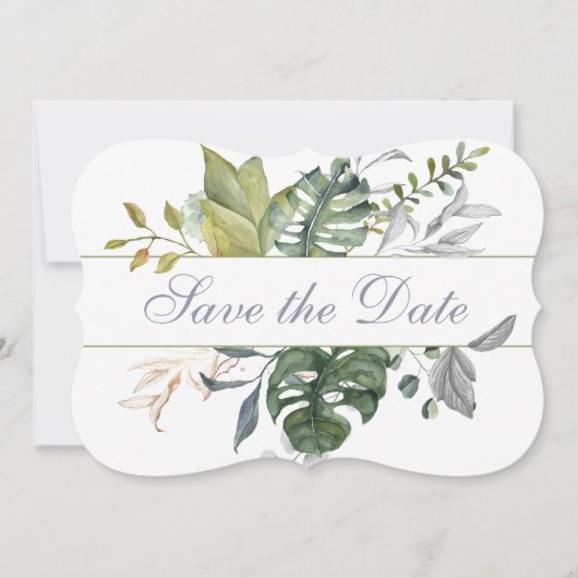 Save The Date La verdure tropicale | Enregistrer la date (Devant)