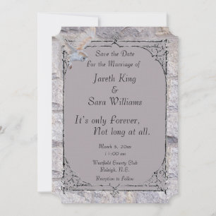Save The Date Labyrinthe C’est seulement un mariage perpétuel, s