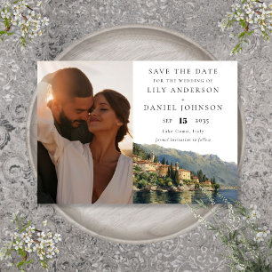 Save The Date Lac de Côme Italie Photo Destination Mariage