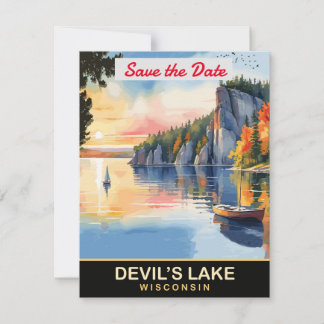 Save The Date Lac du Diable, Wisconsin, 