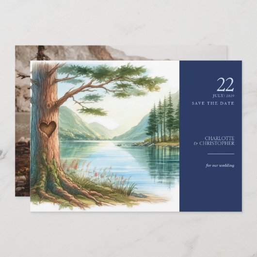 Save The Date Lac Love (Devant / Derrière)