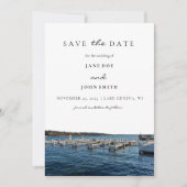 Save The Date Lake Geneva Wisconsin Enregistrer La Date (Devant)