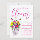 Save The Date L'amour dans la floraison Mariage (Devant)