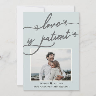Save The Date L'amour est la calligraphie du patient Mariage ble