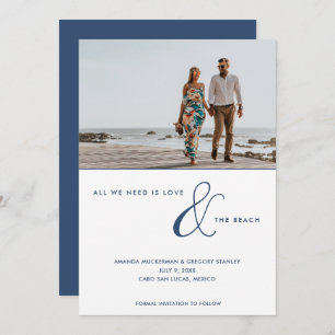 Save The Date L'amour et la plage Photo Beach Wedding