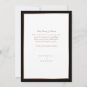 Save The Date L'amour minimal moderne est Patient Rose Gold Phot (Dos)