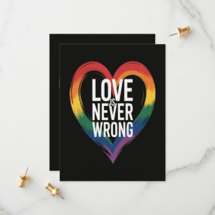 Save The Date L'amour n'est jamais tort Mois de la fierté LGBT