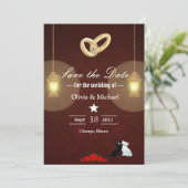 Save The Date Lampes (Debout devant)