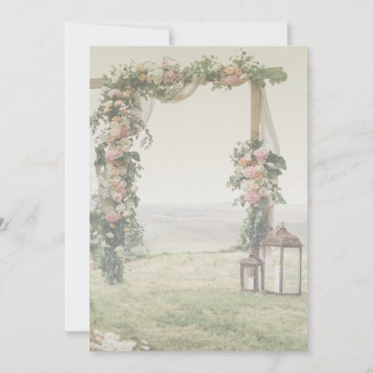 Save The Date Lanterne Arbor mariage Enregistrer La Date (Dos)