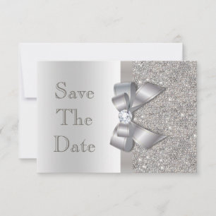 Save The Date L'arc et les diamants argentés de Faux font gagner