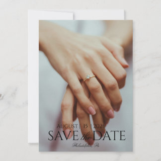 Save The Date- Large photo  Kaart