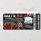 Save The Date Las Vegas Casino Night Poker Mariage (Devant)