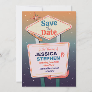 Save The Date Las Vegas Casino Stijl Trouwen