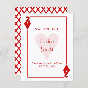 Save The Date Las Vegas deux de Mariage de coeur