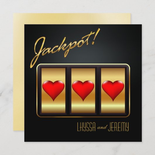 Save The Date Las Vegas Jackpot Enregistrer la date (Devant / Derrière)