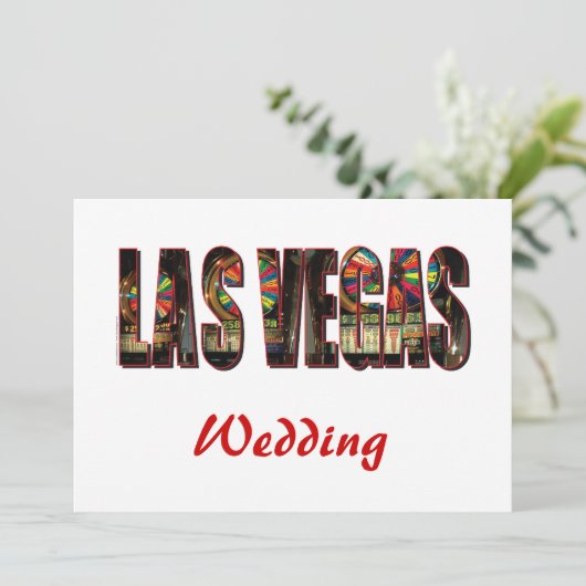 Save The Date Las Vegas Mariage Enregistrer la date (Debout devant)