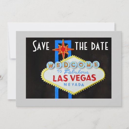 Save The Date Las Vegas Mariage Enregistrer la date (Devant)