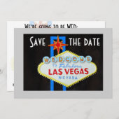Save The Date Las Vegas Mariage Enregistrer la date (Devant / Derrière)