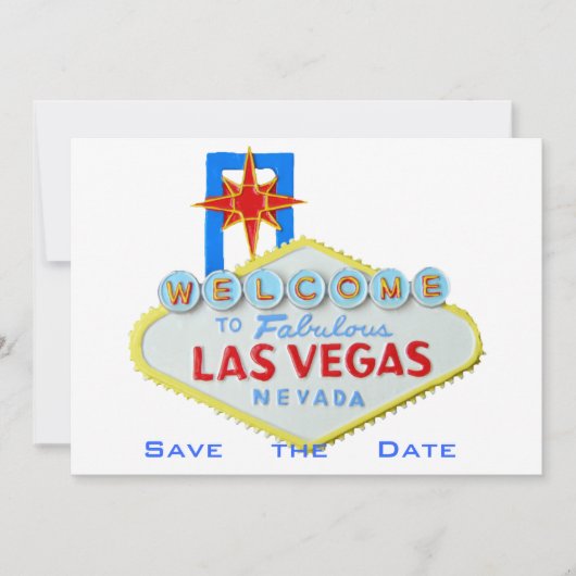 Save The Date Las Vegas Mariage Enregistrer la date (Devant)