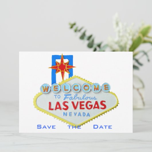 Save The Date Las Vegas Mariage Enregistrer la date (Debout devant)