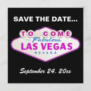 Save The Date Las Vegas signe destination mariage Enregistrer la