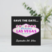 Save The Date Las Vegas signe destination mariage Enregistrer la (Debout devant)