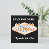 Save The Date Las Vegas signe destination mariage Enregistrer la (Debout devant)
