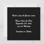 Save The Date Las Vegas signe mariage moderne Enregistrer la dat (Dos)
