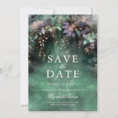 Save The Date Lavande de forêt enchantée Quinceanera (Devant)