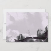 Save The Date Lavande Et Floral Gothique Noir Enregistrer La Car (Dos)