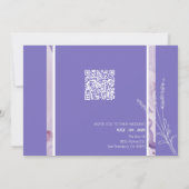 Save The Date Lavande horizontale simple violet moderne (Dos)