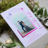 Save The Date Lavande Mystique Rose Sun Moon Star Space