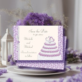 Save The Date Lavender Florentine Enregistrer la date