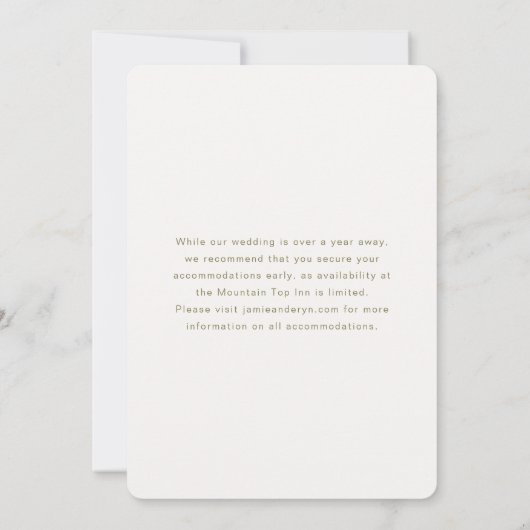 Save The Date Lavender Larkspur Floral Enregistrer la date (Dos)