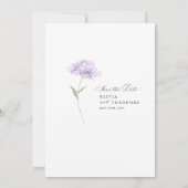 Save The Date Lavender Lilac White Floral Wedding (Dos)