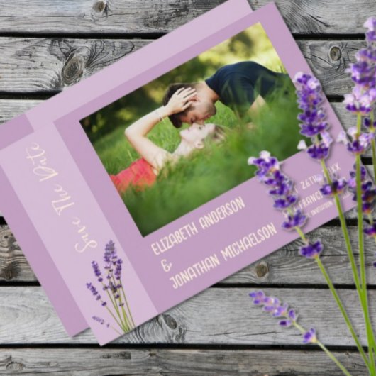 Save The Date Lavender Love Mariage