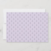 Save The Date Lavender Nautical Monogramme Photo Enregistrer la  (Dos)